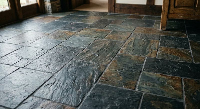 Slate Tile Floor Installation in Longmont, CO