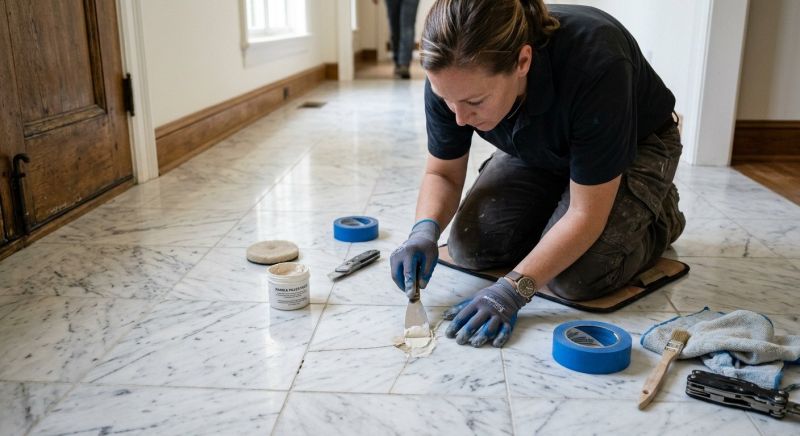 Terrazzo Tile Repair in Overland Park, KS